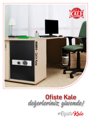 Kale Çelik Kasa Ofis KK850 Siyah Mobil