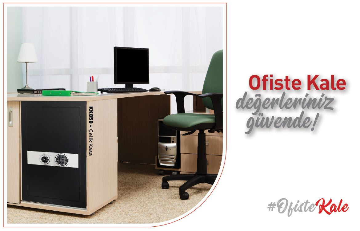 Kale Çelik Kasa Ofis KK850 Siyah Web