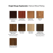 Ahşap Kaplama Renkleri / Wood Plating