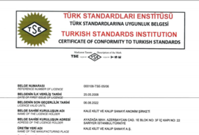 TSE Ürün Uygunluk Belgesi - TS EN 12209 - Türkçe