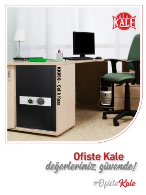 Kale Çelik Kasa Ofis KK850 Siyah Mobil